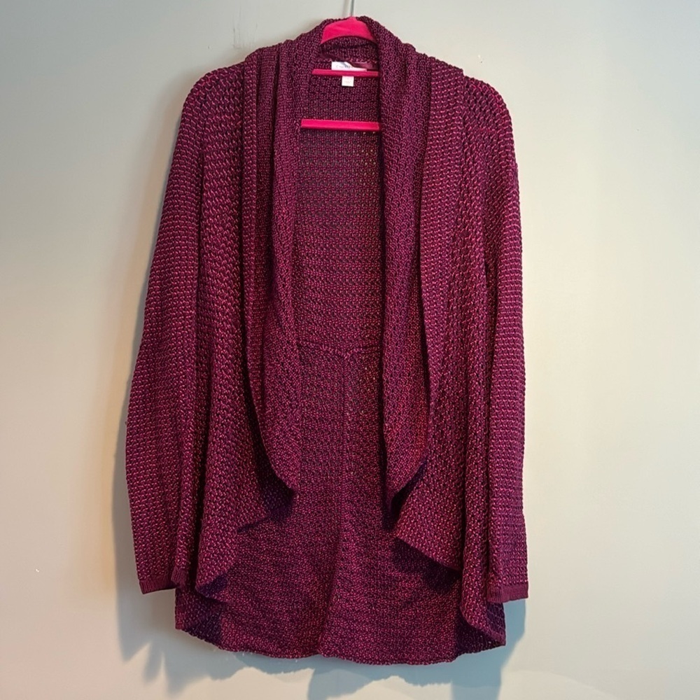 Vintage Charter Club Purple Cardigan Size L
